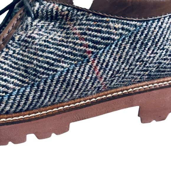 BASS HARRIS TWEED WALLACE MOC SHOES SIZE 10 main image 8